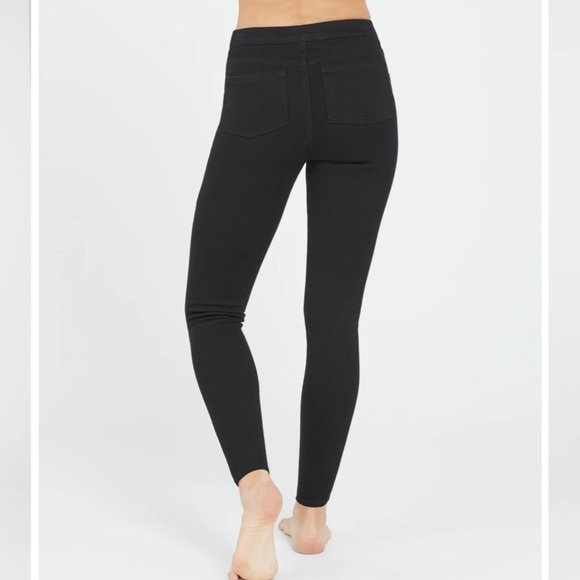 SPANX Jean-ish® Ankle Leggings Black Shapewear Pants Size Medium - Picture 3 of 10